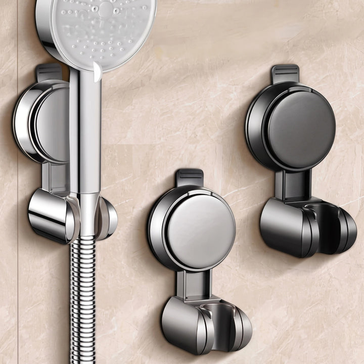 No Drill Shower Head Holder with Adjustable Angle and Suction Wall Mount