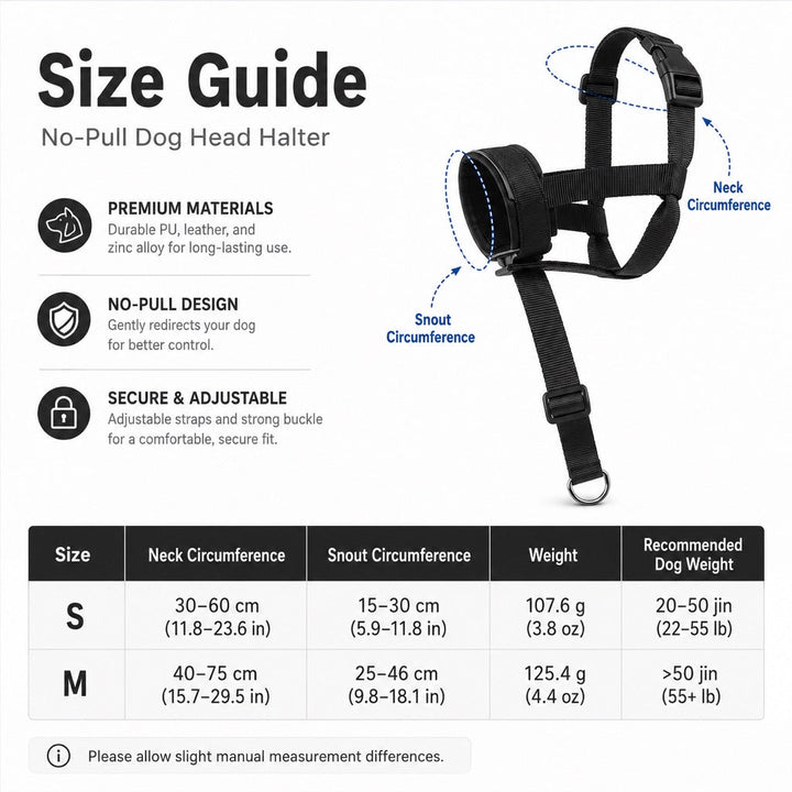 No-Pull Dog Head Halter for Daily Walks