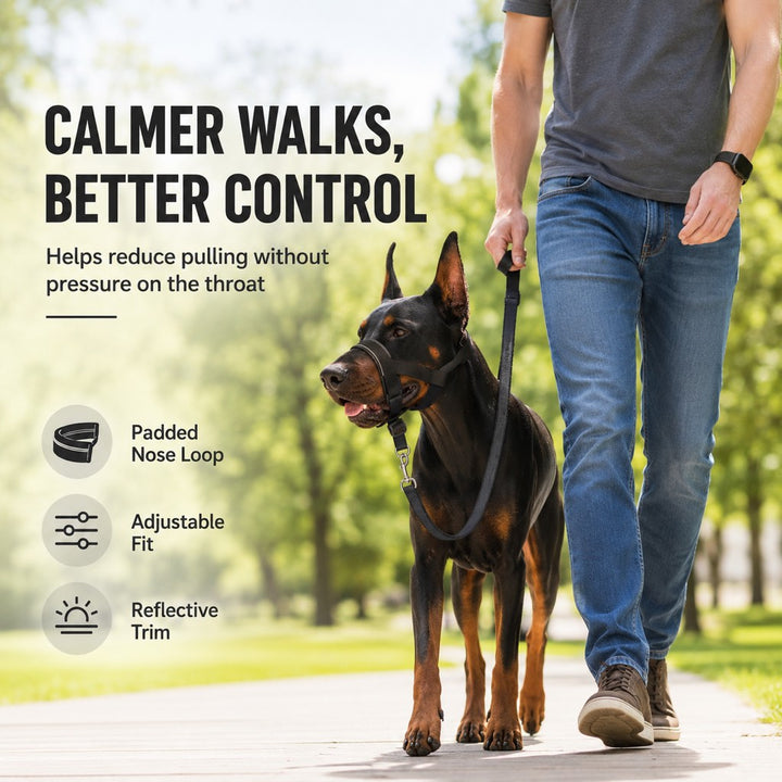 No-Pull Dog Head Halter for Daily Walks
