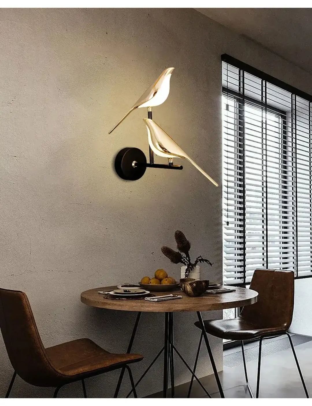 Nordic Golden Bird LED Wall Sconce - Adjustable Angle, Creative Design
