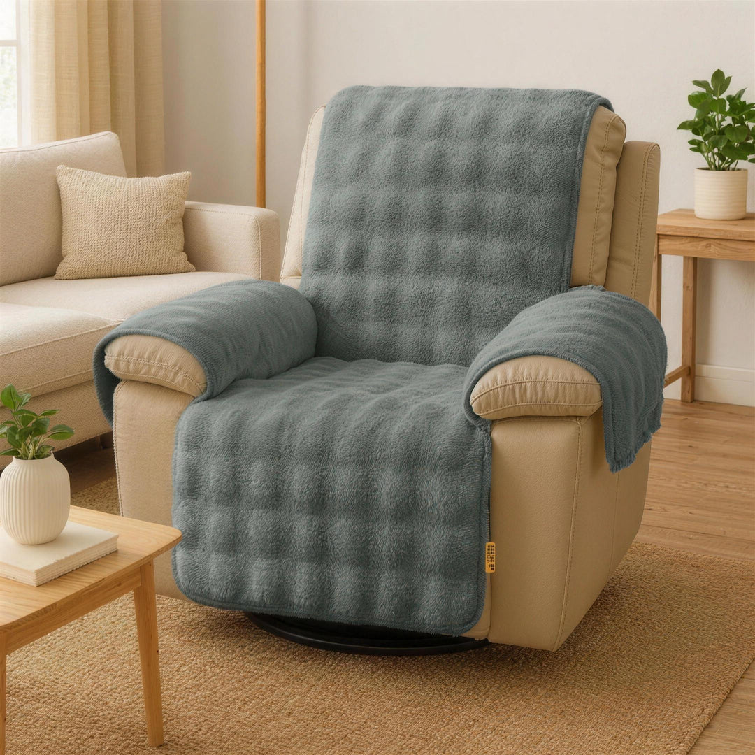 Water-resistant Fluffy Soft Furniture Protector Sectional Couch Cover-EverDry 9