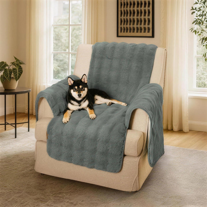 Water-resistant Fluffy Soft Furniture Protector Sectional Couch Cover-EverDry 3