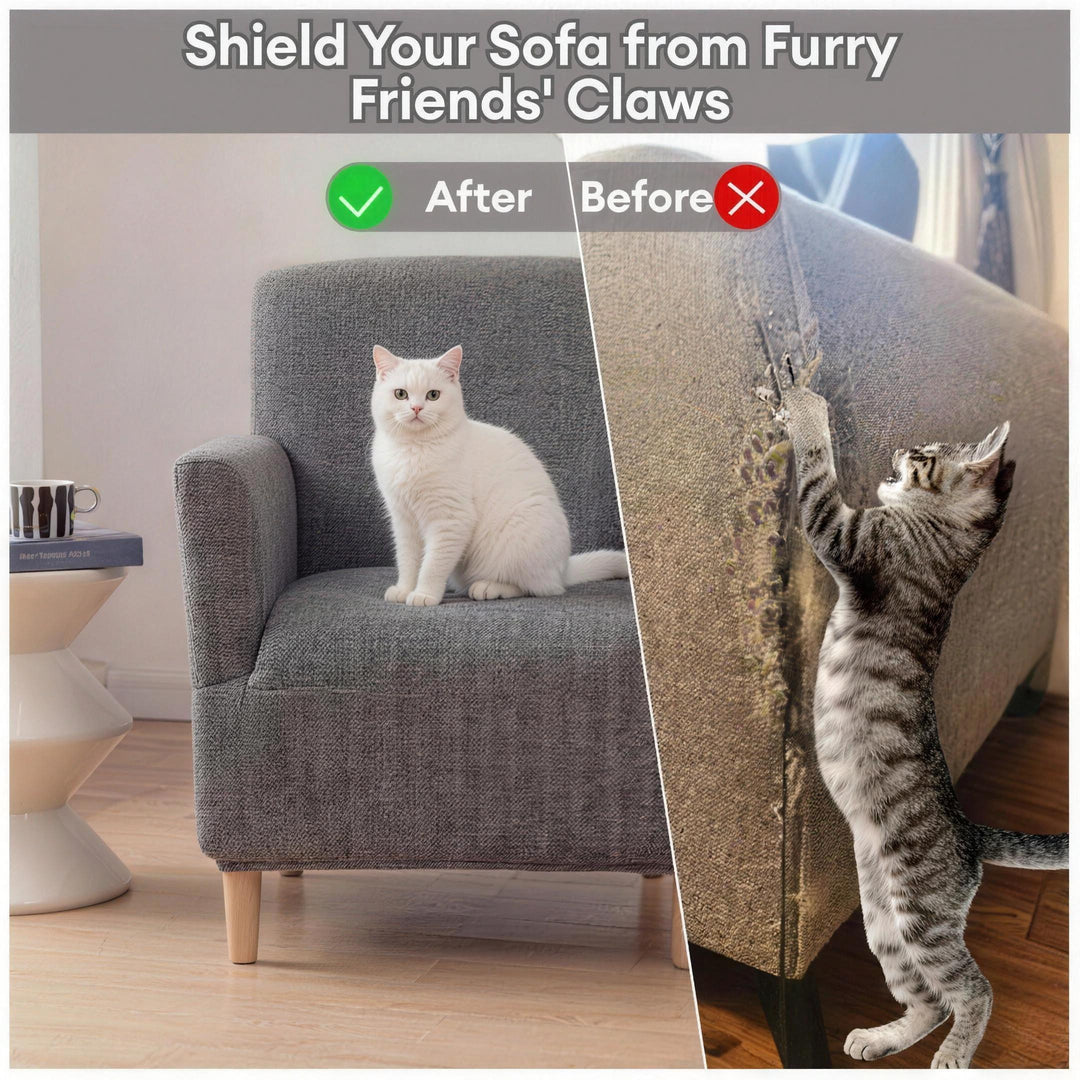 Herringbone Full Coverage Comfortable Scratch-Resistant Sofa Protection Magic Armchair Cover 2