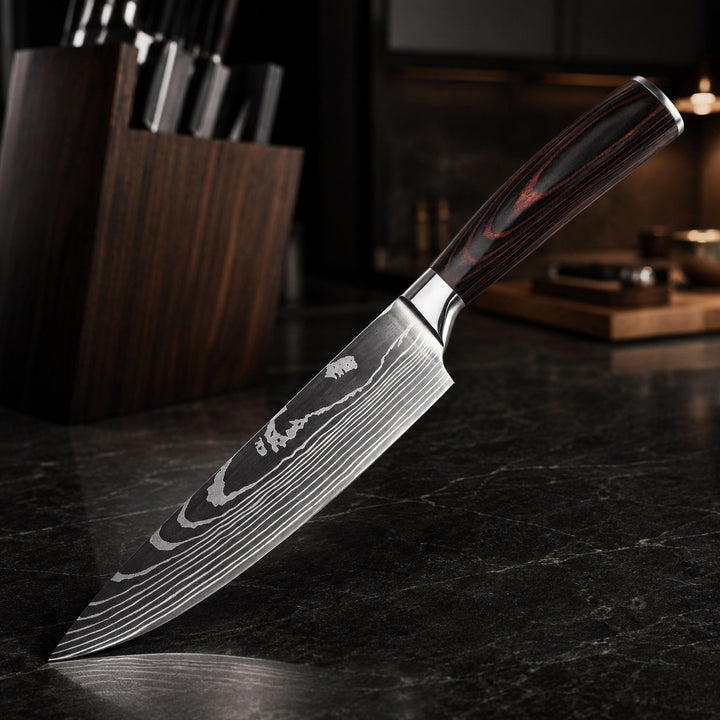 Damascus Steel Chef's Knife | 8 Inch Kitchen Knife