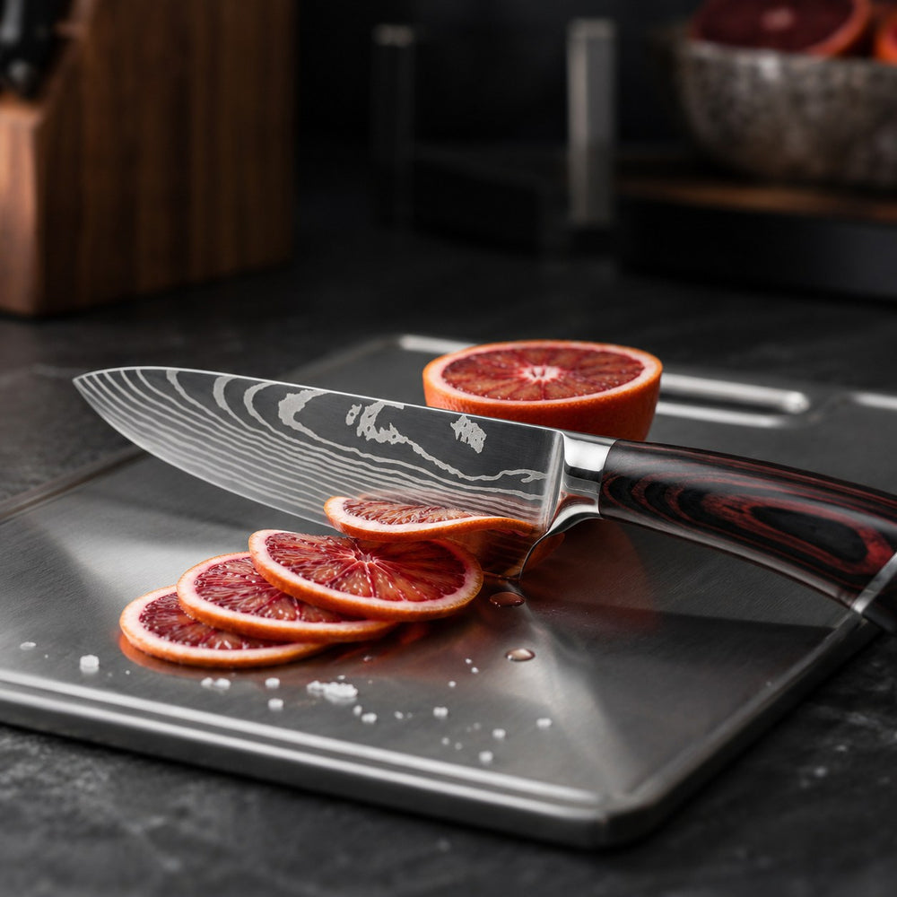Damascus Steel Chef's Knife | 8 Inch Kitchen Knife