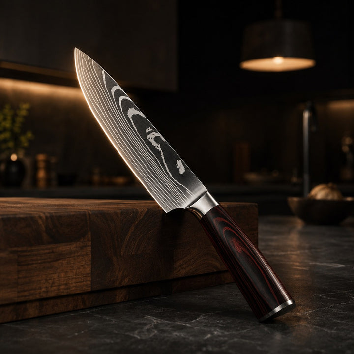 Damascus Steel Chef's Knife | 8 Inch Kitchen Knife