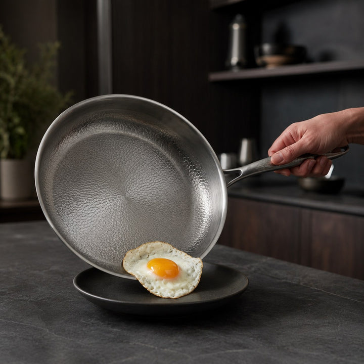 Titanium Frying Pan | Hammered Uncoated Non-Stick Pan