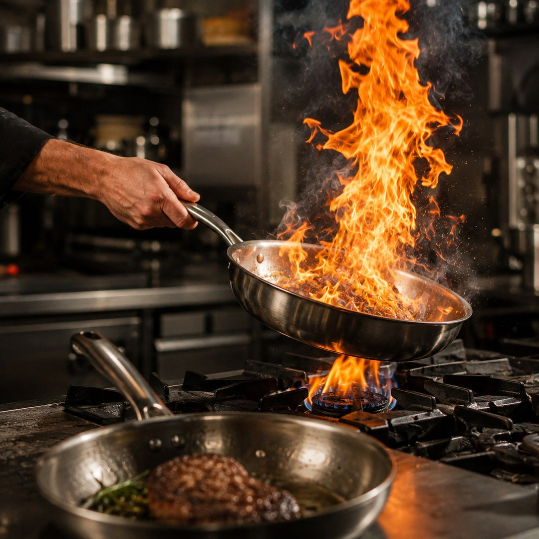Titanium Frying Pan | Hammered Uncoated Non-Stick Pan