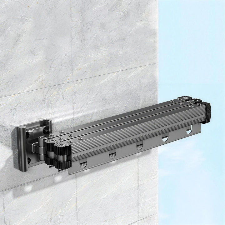 Retractable Wall Drying Rack | Space-Saving Fold-Away Balcony Airer