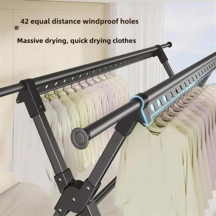 Floor-to-Ceiling Drying Rack | Tension Pole Airer, Aluminium
