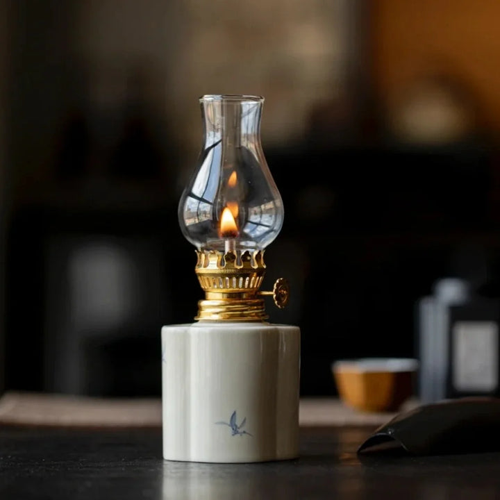 Oil Lantern | Artisan-Crafted Design, Adjustable Flame Control
