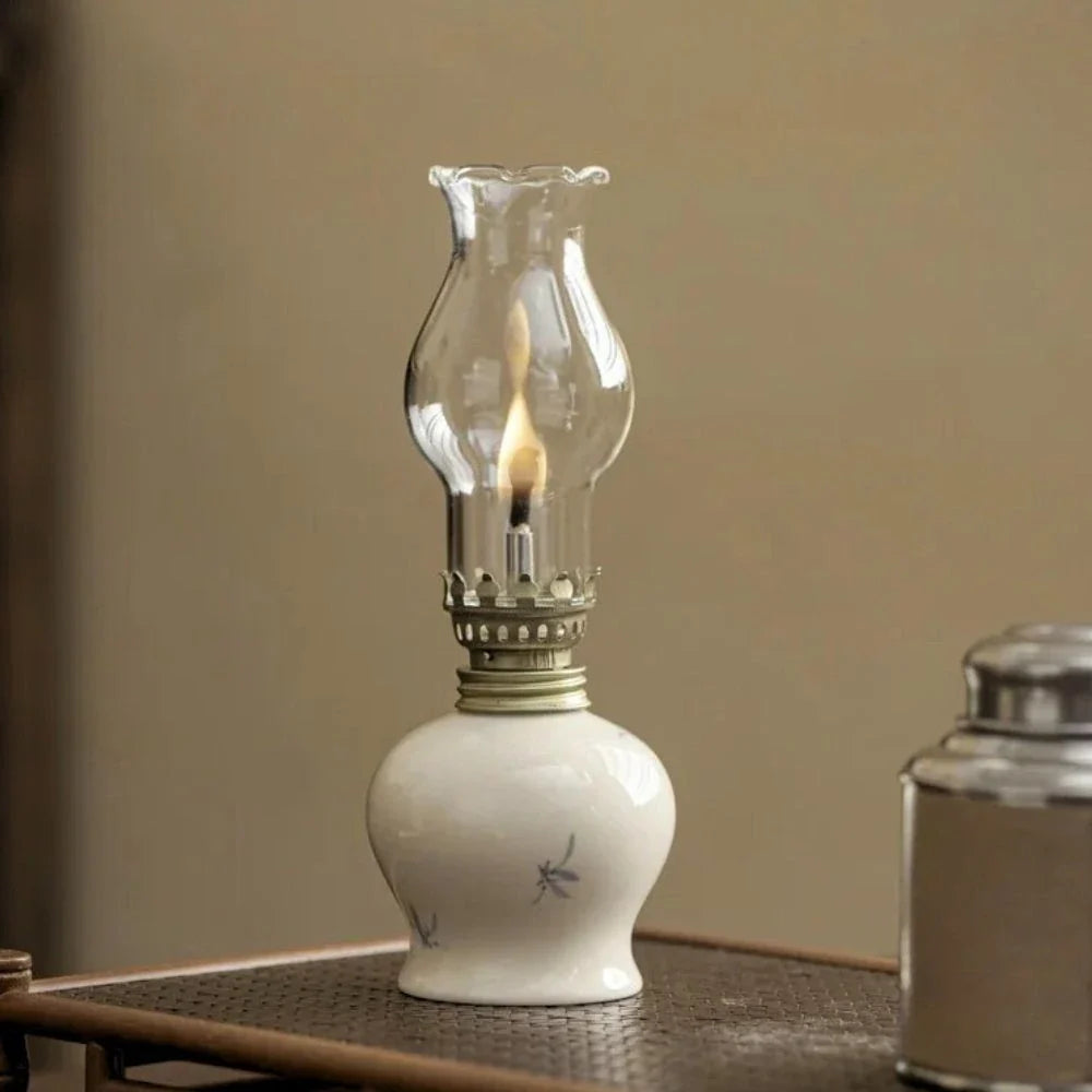 Oil Lantern | Artisan-Crafted Design, Adjustable Flame Control