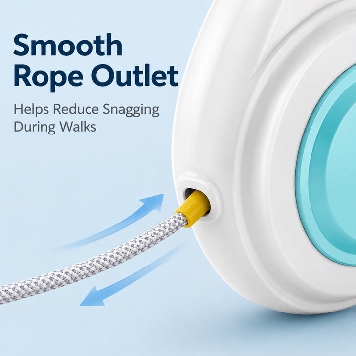 Rechargeable Light-Up Retractable Dog Leash for Night Walks