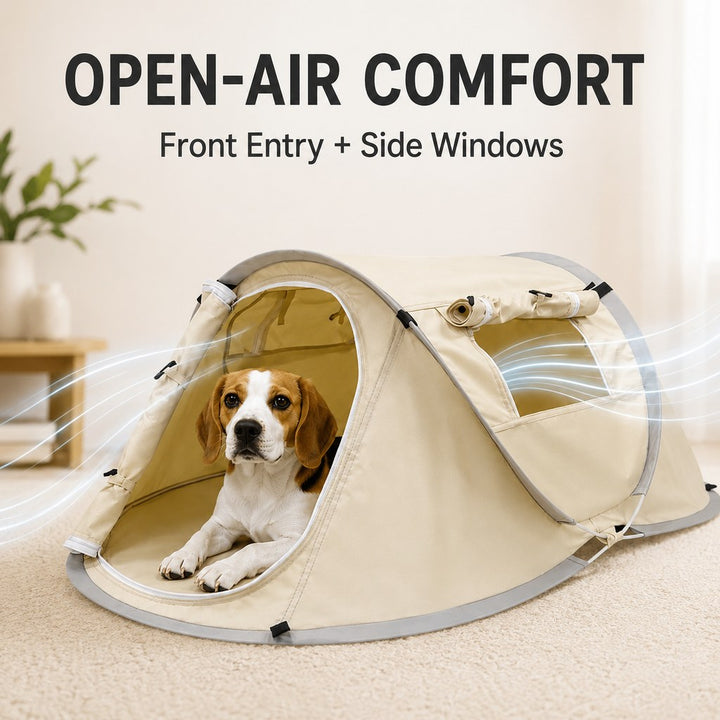 Portable Pop-Up Pet Tent for Home, Parks & Travel | A Familiar Rest Space for Cats & Small Dogs