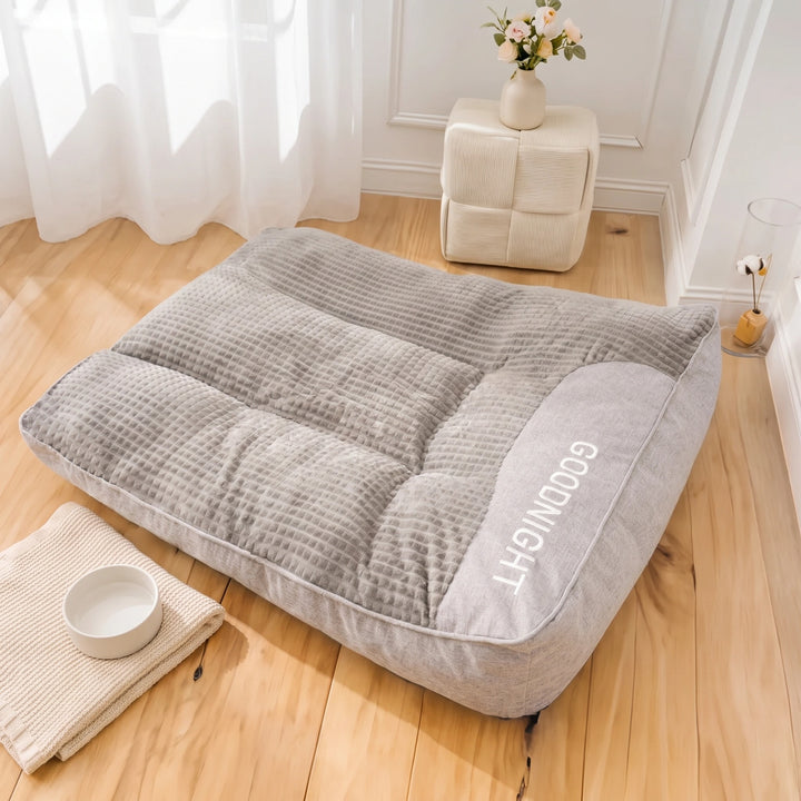 Orthopaedic Calming Dog Cushion Bed with Washable Cover & Non-Slip Base