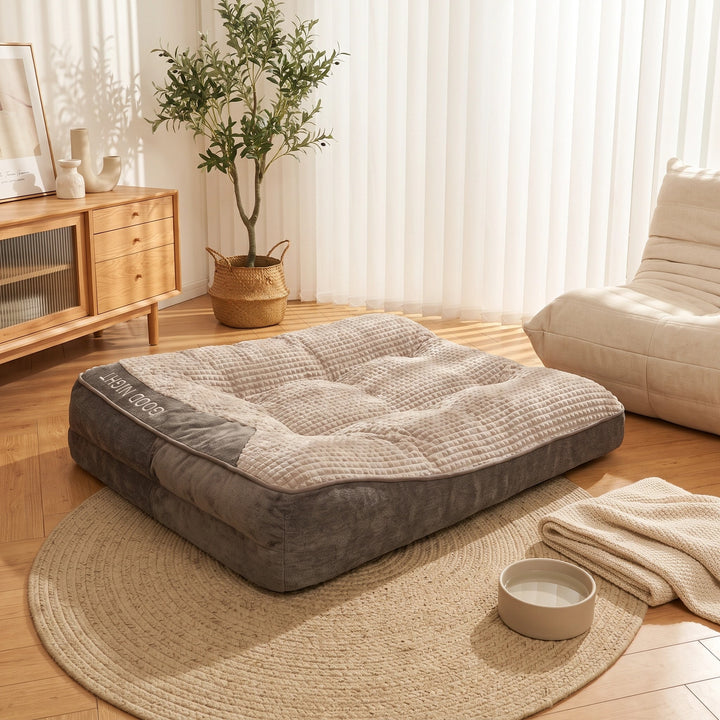 Orthopaedic Calming Dog Cushion Bed with Washable Cover & Non-Slip Base