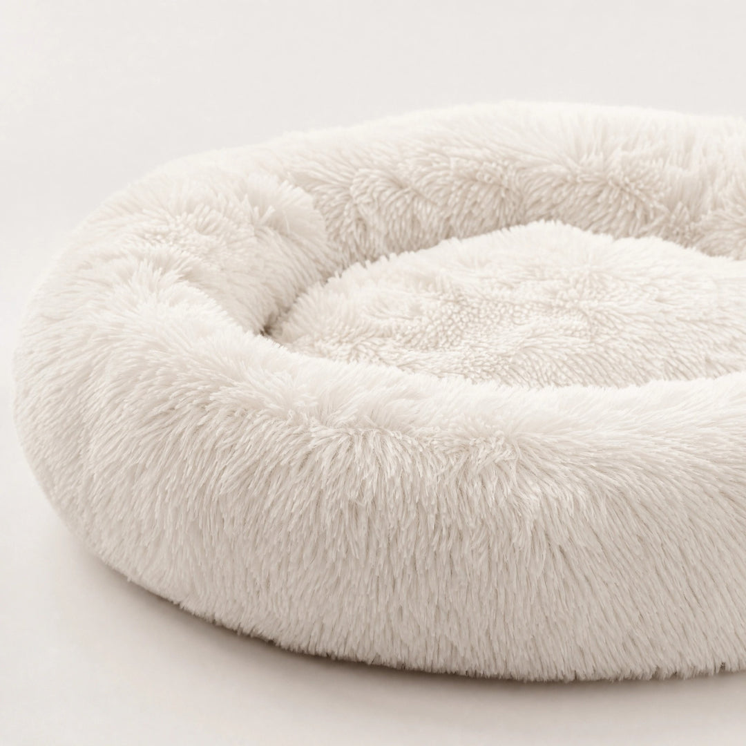 Orthopaedic Calming Donut Dog Bed with Washable Cover and Non Slip Base