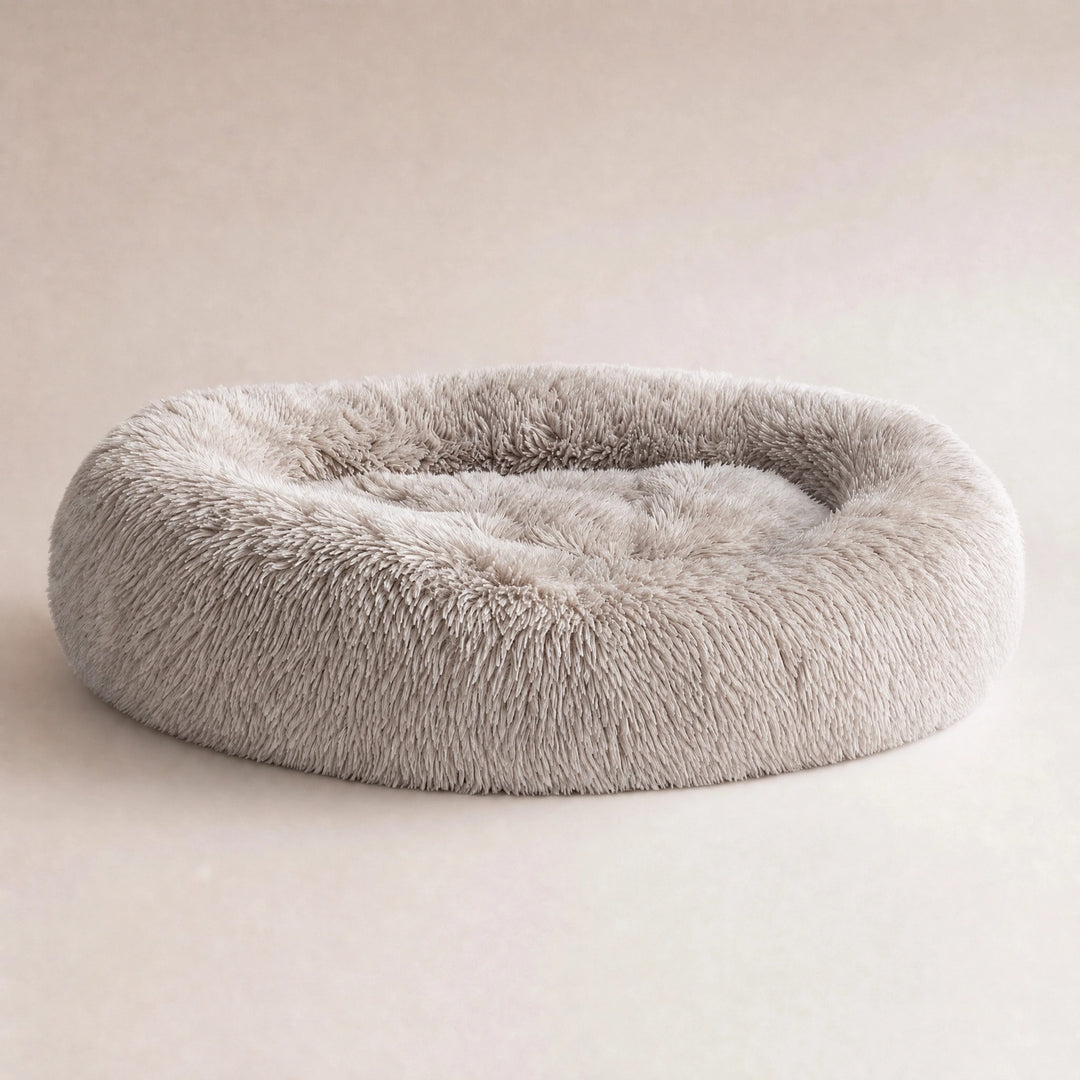 Orthopaedic Calming Donut Dog Bed with Washable Cover and Non Slip Base
