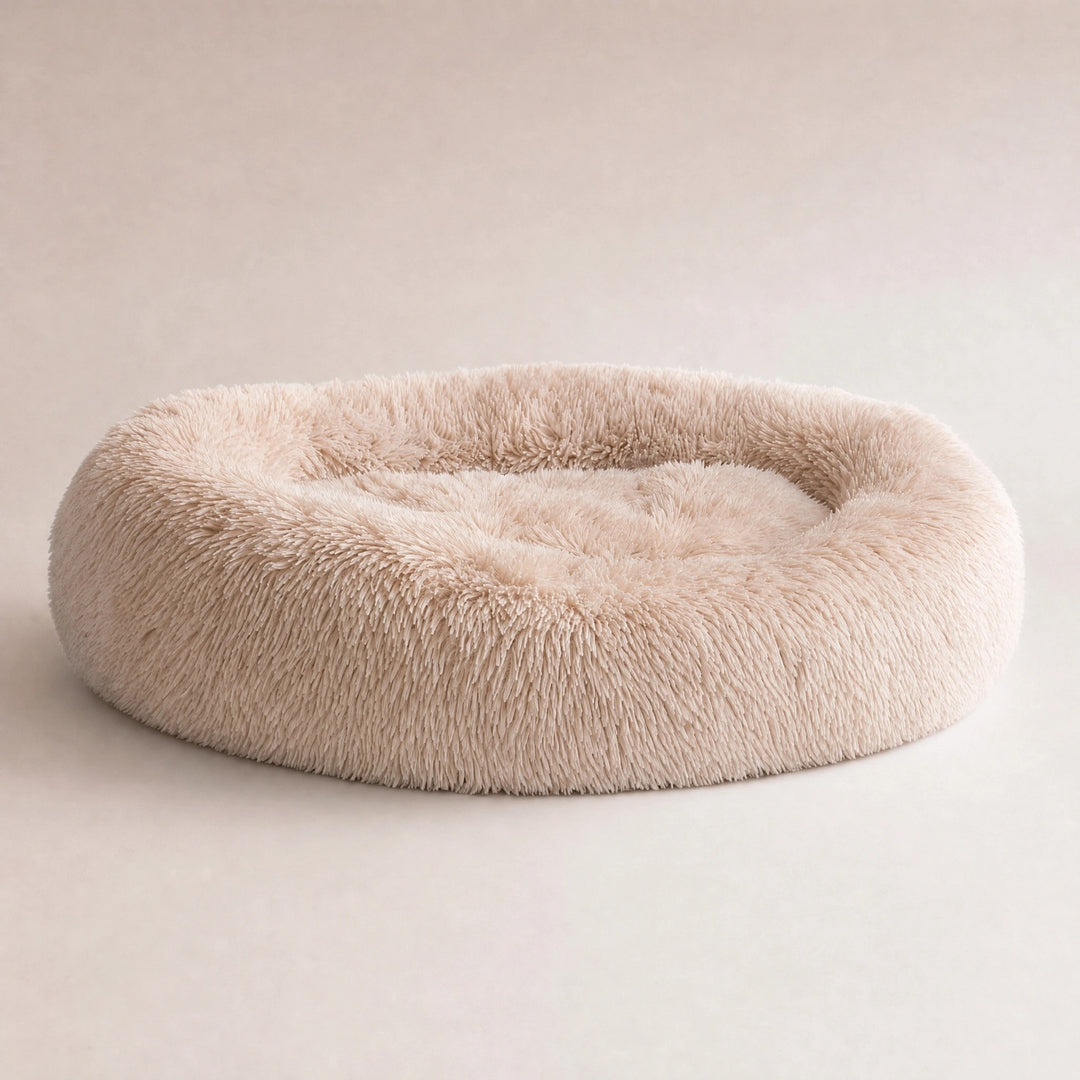 Orthopaedic Calming Donut Dog Bed with Washable Cover and Non Slip Base