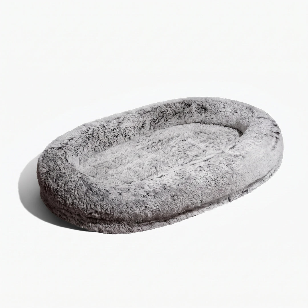 Orthopedic Donut Dog Bed with Waterproof Liner and Removable Cover