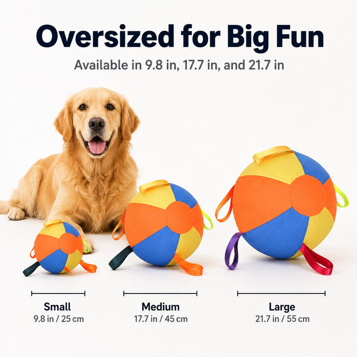 Inflatable Dog Play Ball for Backyard & Indoor Play