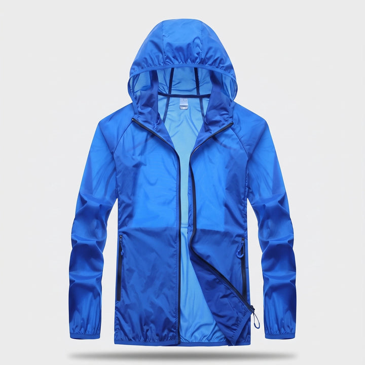 Packable UV Protection Jacket with Hood, Quick Dry Fabric and Zip Pockets