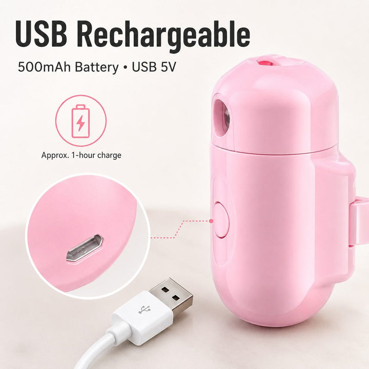 PawGlow Pink Breed Projector Dog Light for Night Walks