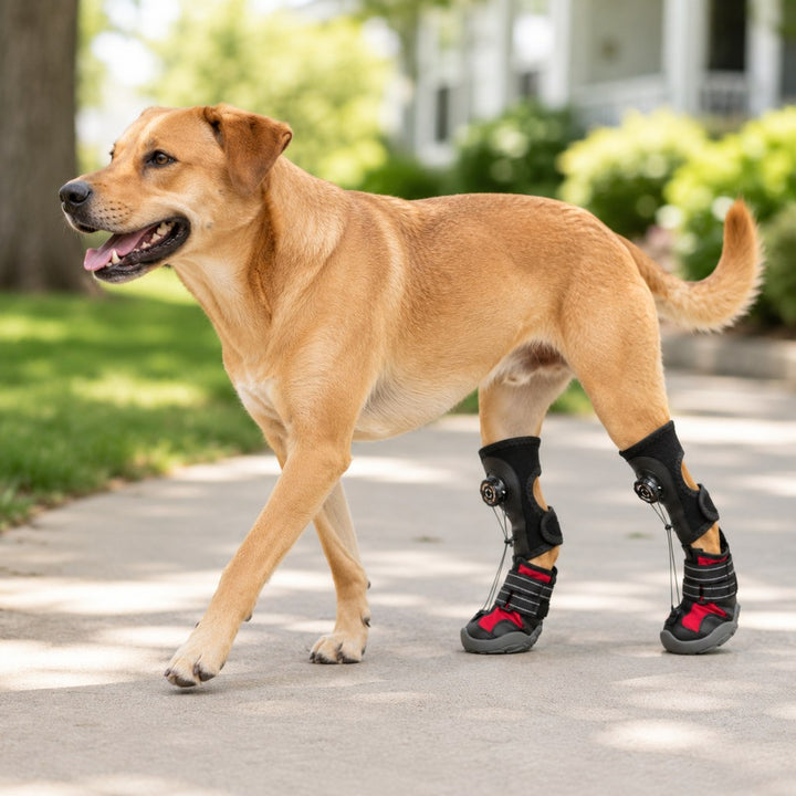Adjustable Tension-Dial Dog Paw-Lift Support Boots