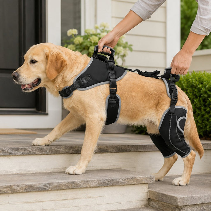 Full-Body Dog Lift Harness with Dual Rear-Leg Support | Easier Standing, Stairs & Car Entry