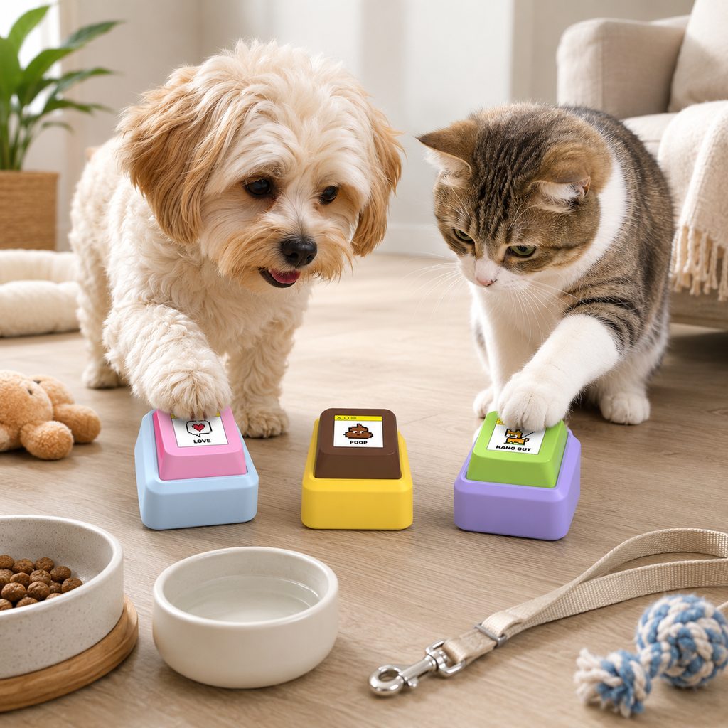 PawTalk Recordable Pet Communication Button for Dogs & Cats