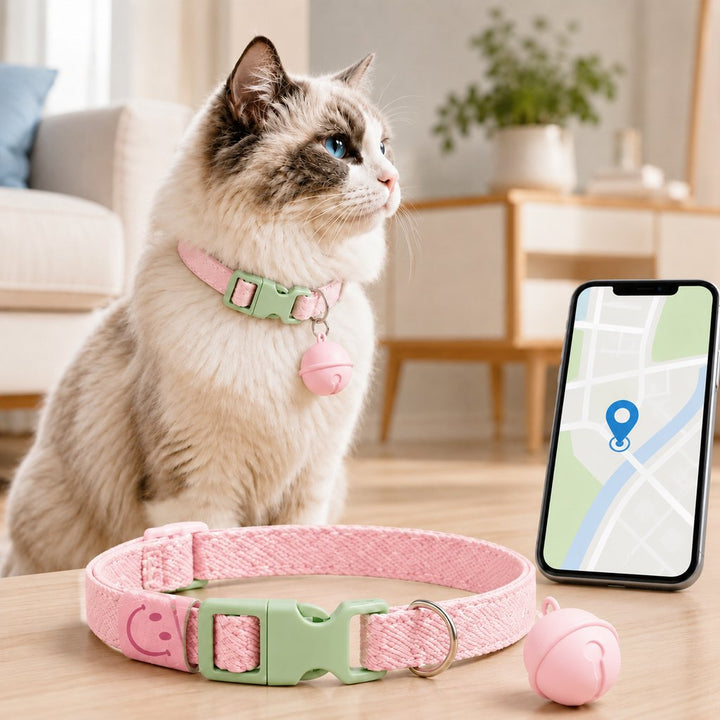 Smart Pet Tracker Bell Collar for Cats & Small Dogs