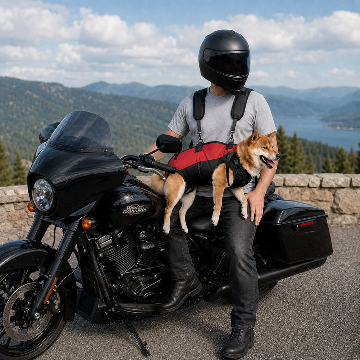 Hands-Free Dog Carrier Harness Backpack for Walks, Hiking & Travel