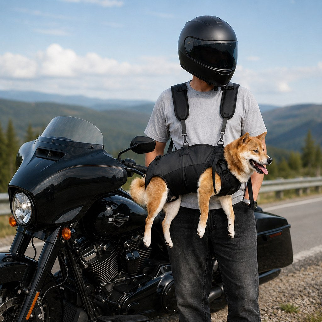 Hands-Free Dog Carrier Harness Backpack for Walks, Hiking & Travel