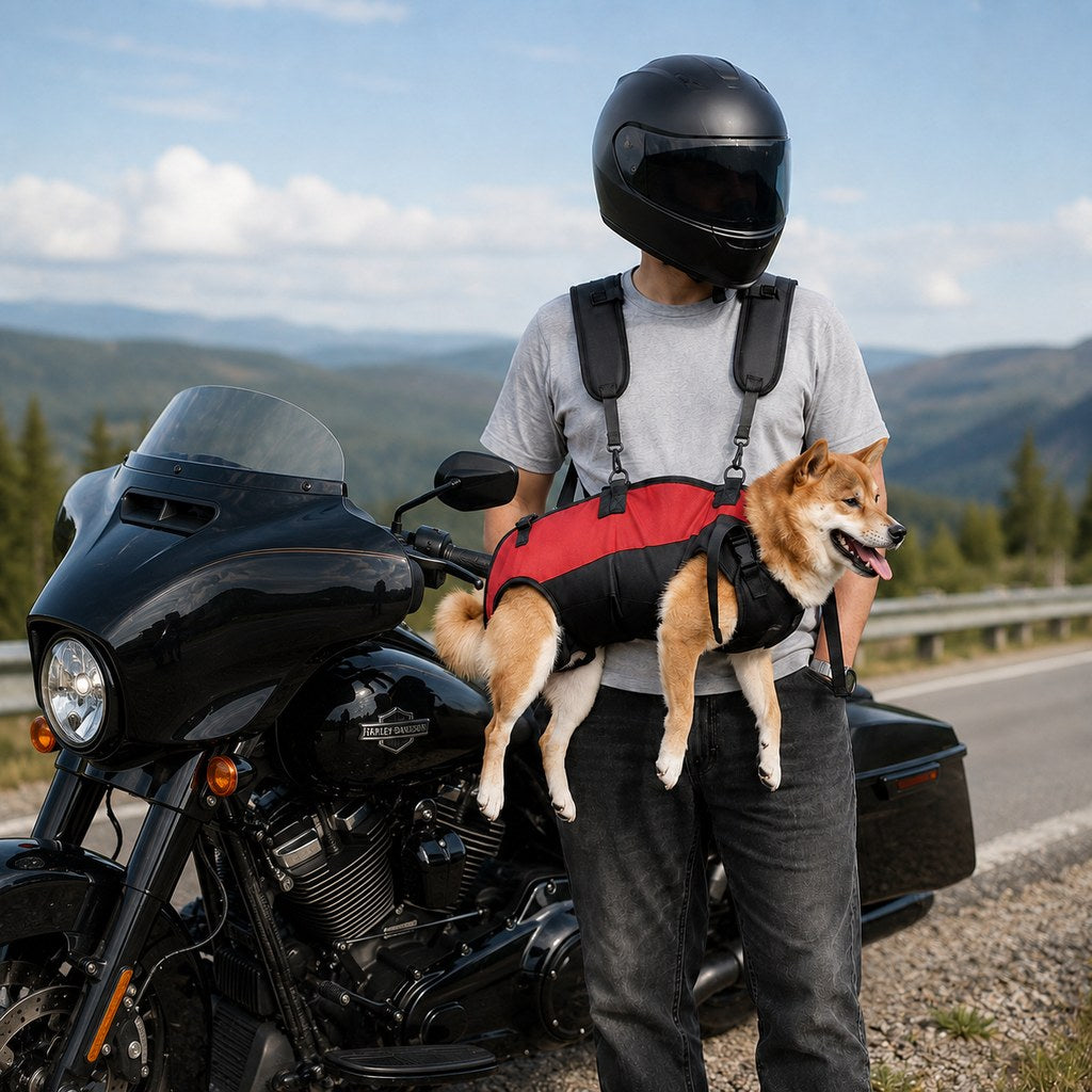 Hands-Free Dog Carrier Harness Backpack for Walks, Hiking & Travel