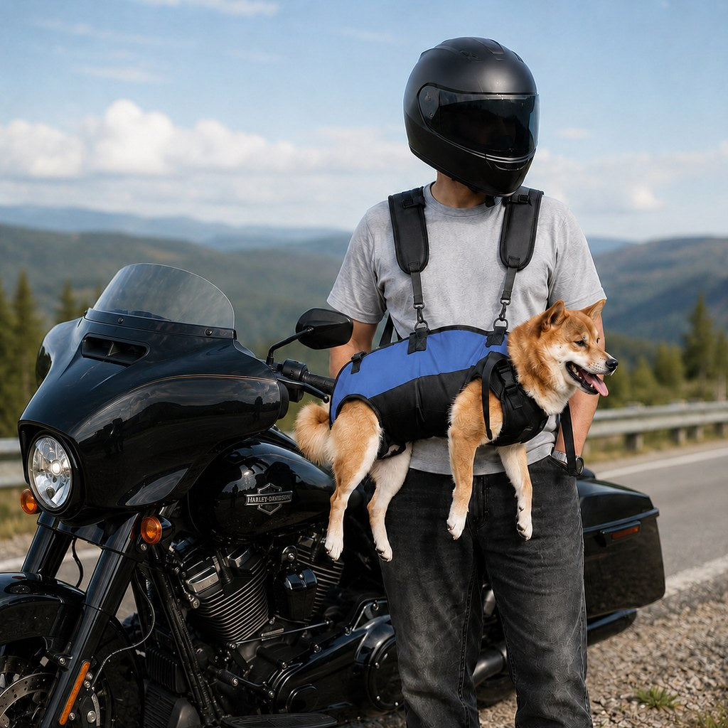 Hands-Free Dog Carrier Harness Backpack for Walks, Hiking & Travel