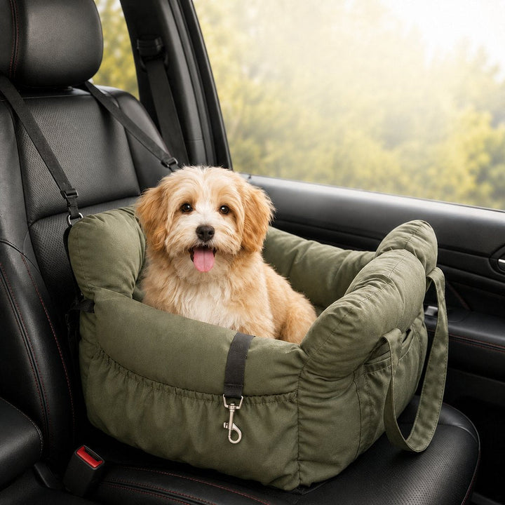 Pet Car Seat Sofa for Road Trips | Cozy Travel Bed for Calmer, More Secure Rides