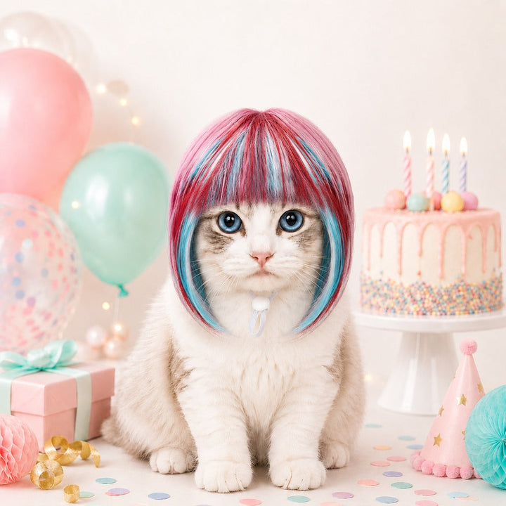 Pet Cosplay Wig for Cats & Small Pets