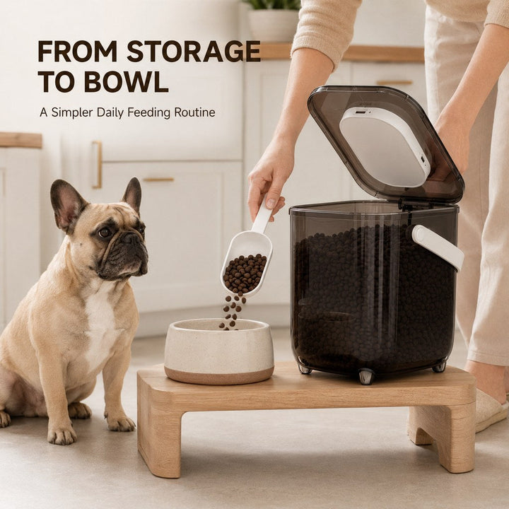 10L Automatic Vacuum Pet Food Storage Container for Pantry & Feeding Stations