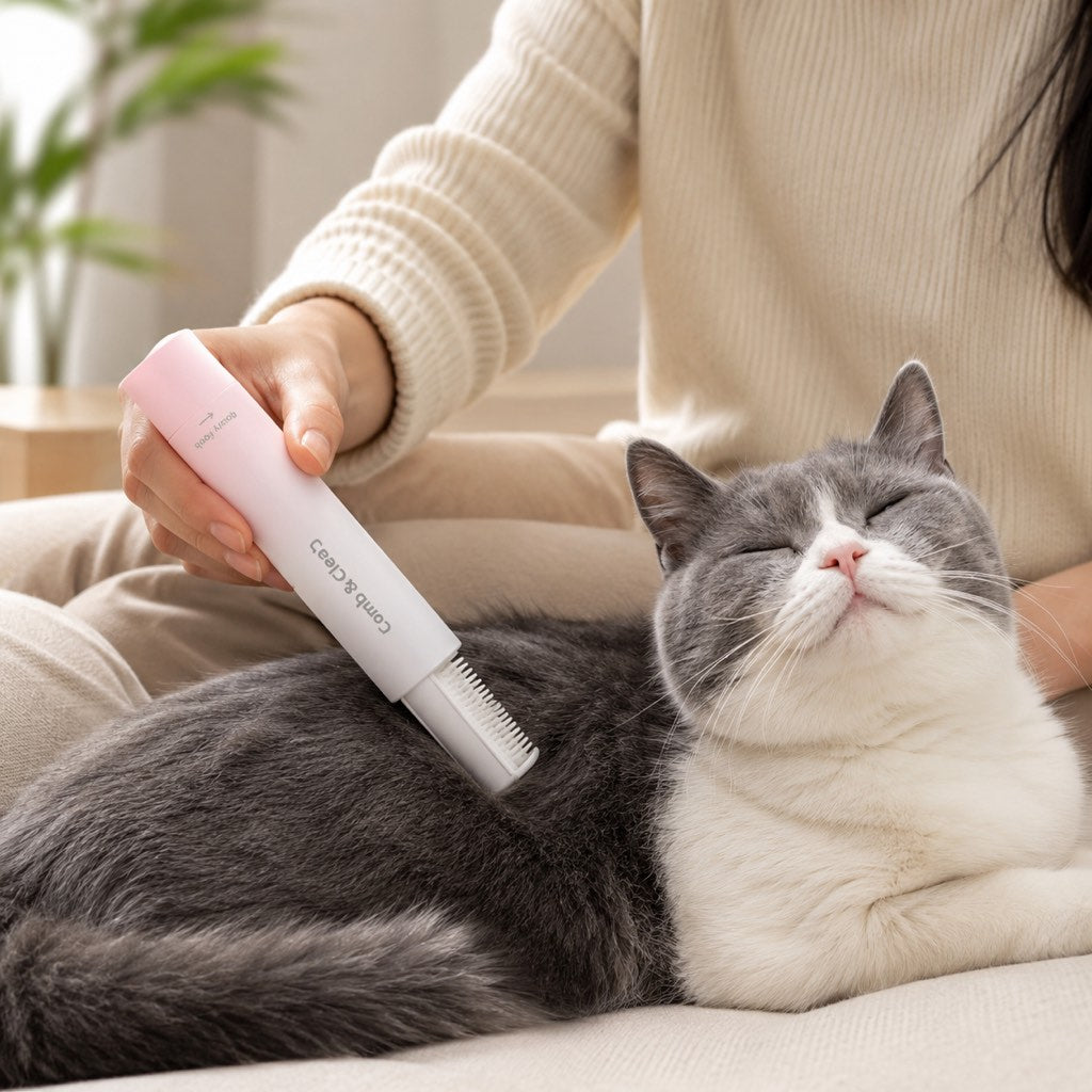 Self-Cleaning Pet Grooming Comb for Dogs & Cats | Shedding & Hair Removal Brush