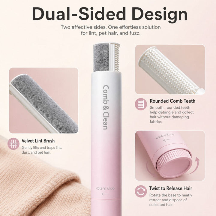 Self-Cleaning Pet Grooming Comb for Dogs & Cats | Shedding & Hair Removal Brush
