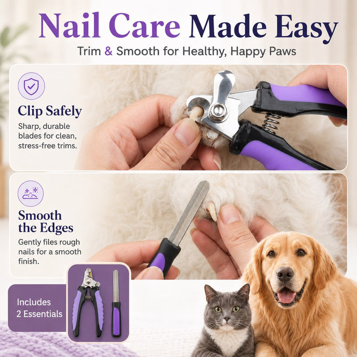 9-Piece Pet Grooming Kit for Dogs & Cats