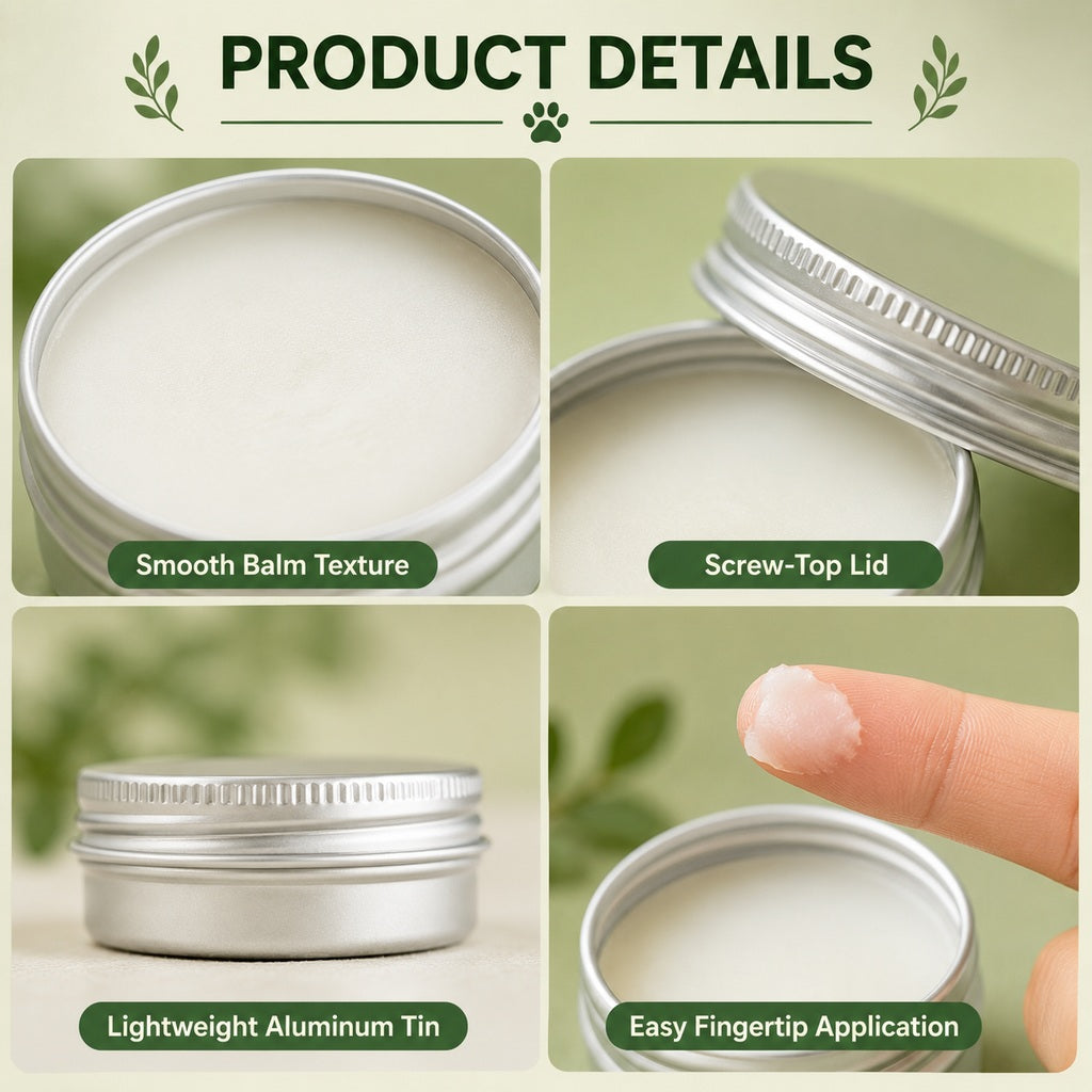 Dog & Cat Paw Balm for Post-Walk Care | Moisturizes Dry, Rough Paw Pads
