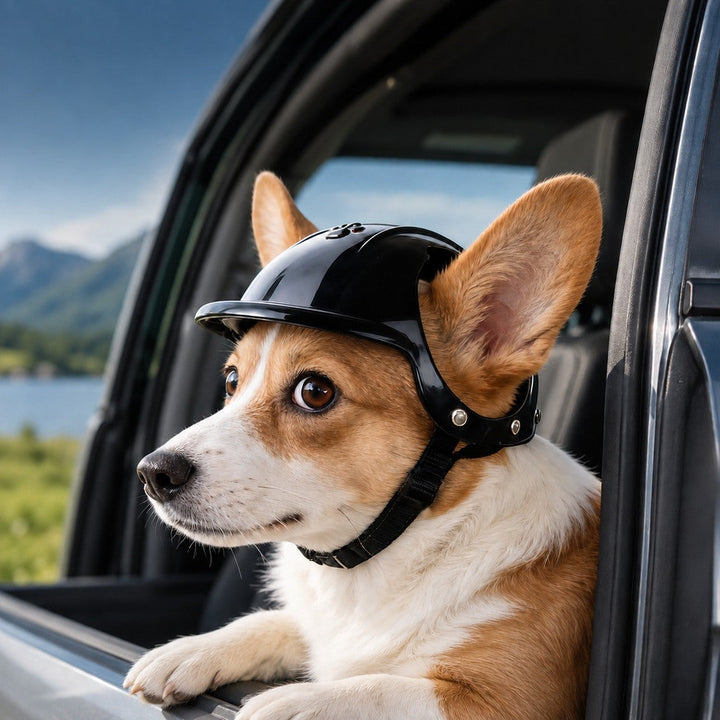 Lightweight Pet Protective Helmet for Car Rides & Outdoor Adventures