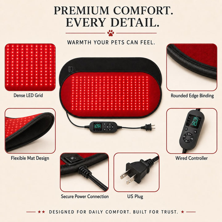 Pet Red & Near-Infrared Light Wellness Mat