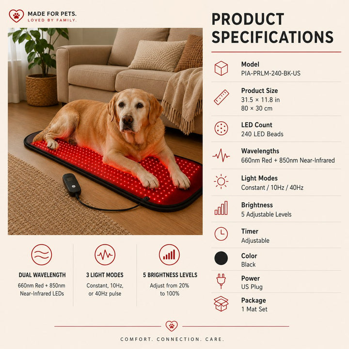 Pet Red & Near-Infrared Light Wellness Mat