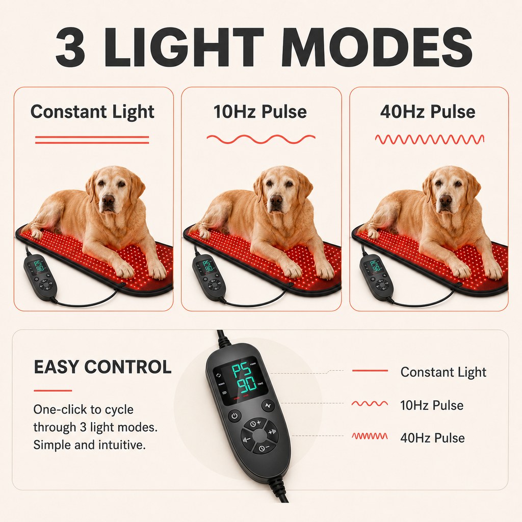 Pet Red & Near-Infrared Light Wellness Mat