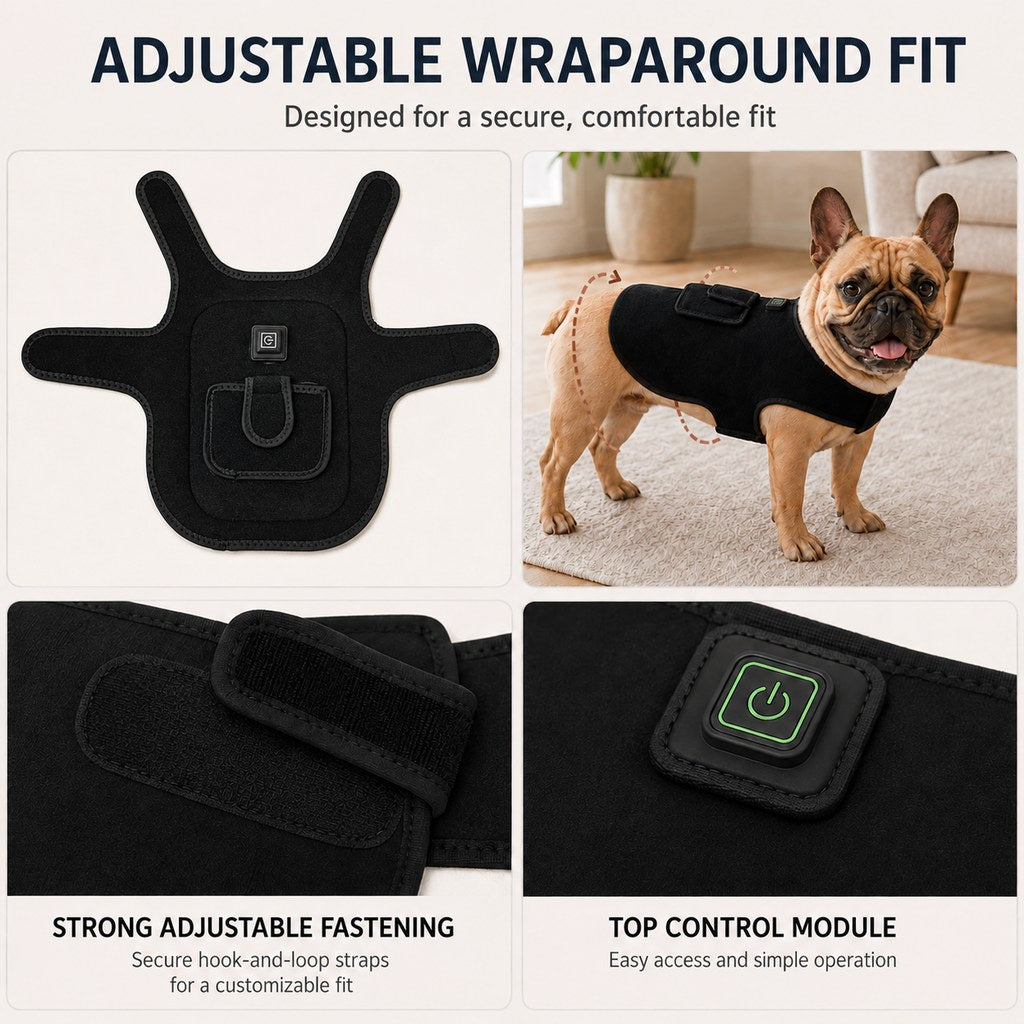 Pet Red Light Therapy Vest for Dogs & Cats