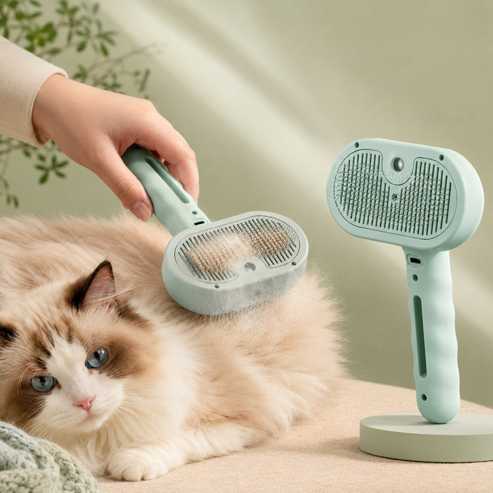 Pet Spray Grooming Brush for Cats & Dogs