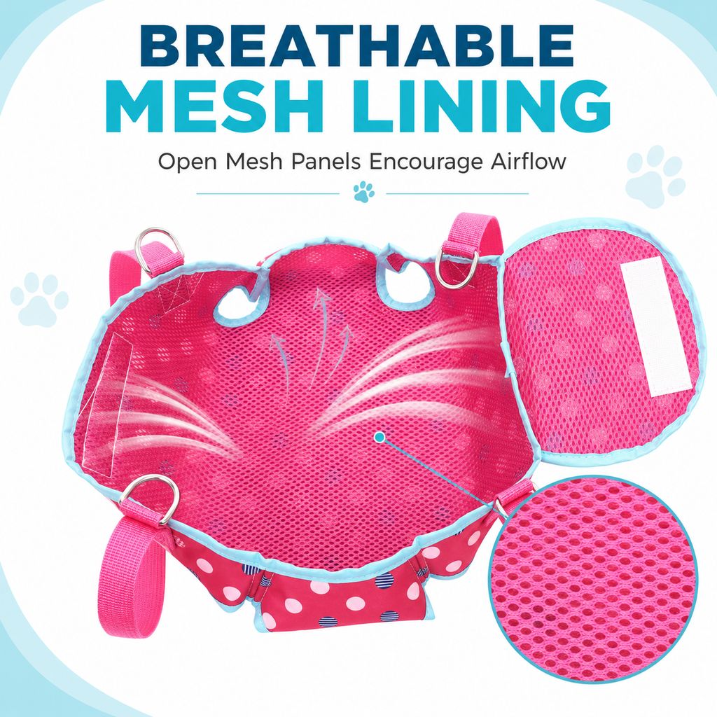 Wearable Pet Carrier Harness for Small Dogs & Cats