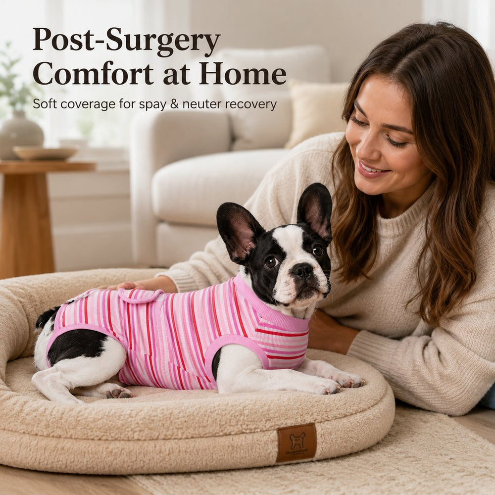 Breathable Dog Recovery Suit for Spay & Neuter Recovery, Soft Cone Alternative Onesie to Help Reduce Licking After Surge